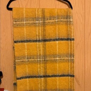 a.n.a Yellow and Blue Plaid Scarf